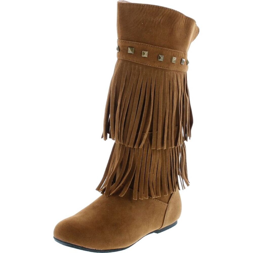 Yoki Trina-03K Rust ChildG boots 11 NEW